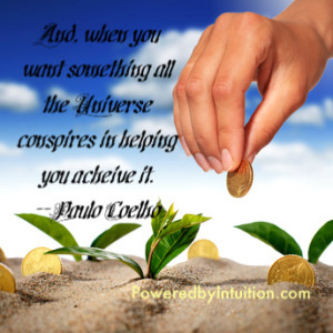 Universe conspires Paulo Coelho quote