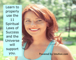 Learn to properly use the spiritual laws of sucess banner